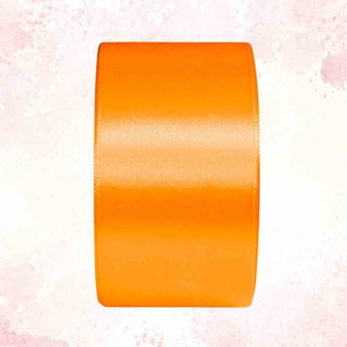 ElegancePro Orange Satin Ribbon 2inch (1roll)