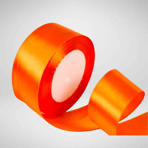 ElegancePro Orange Satin Ribbon 2inch (1roll)