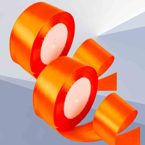 ElegancePro Orange Satin Ribbon 2inch (12roll)