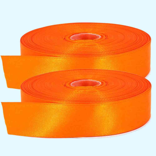 ElegancePro Orange Satin Ribbon 2inch (12roll)