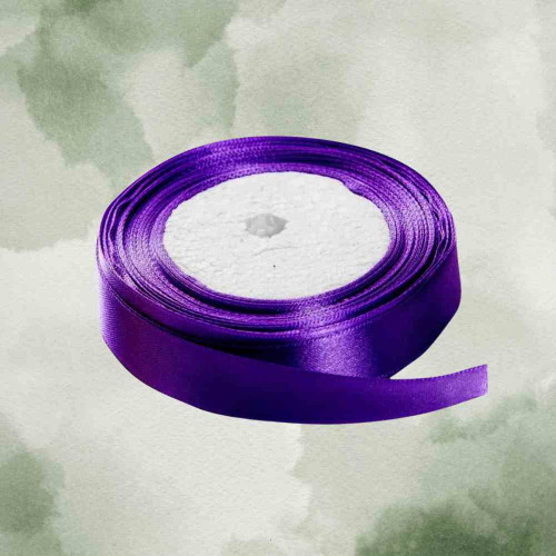 ElegancePro Purple Satin Ribbon 2inch (1roll)