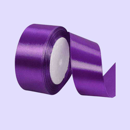 ElegancePro Purple Satin Ribbon 2inch (1roll)