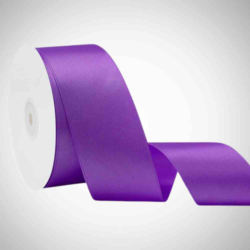 ElegancePro Purple Satin Ribbon 2inch (1roll)