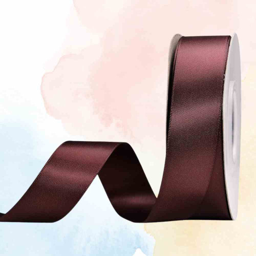 ElegancePro Maroon Satin Ribbon 2inch (1roll)