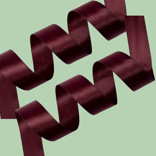 ElegancePro Maroon Satin Ribbon 2inch (12roll)