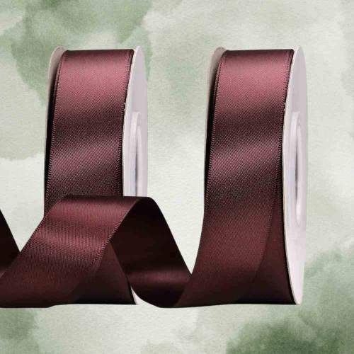 ElegancePro Maroon Satin Ribbon 2inch (12roll)