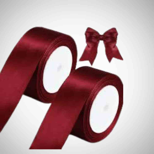 ElegancePro Maroon Satin Ribbon 2inch (12roll)