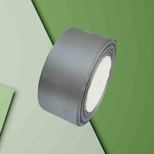 ElegancePro Grey Satin Ribbon 2inch (1roll)