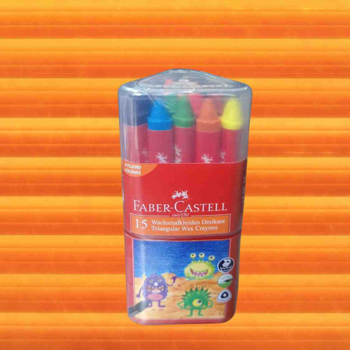 Faber Castell Triangular Wax Crayons (1Box)