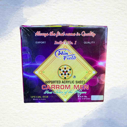 Imported Acrylic Sheet Carrom Men (1pkt)