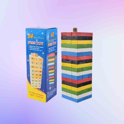 Colorful Wooden Tumbling Tower (1pcs)