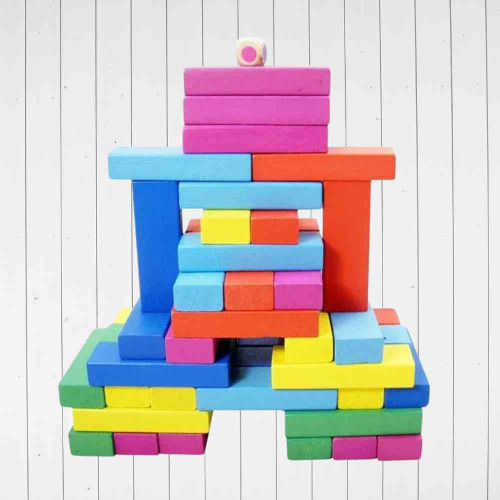 Colorful Wooden Tumbling Tower (1pcs)