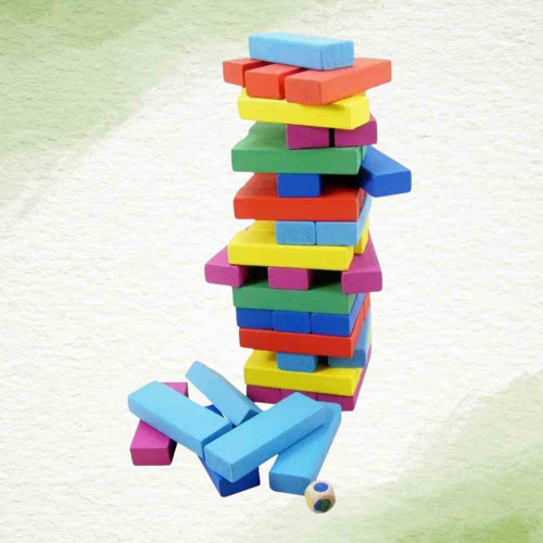 Colorful Wooden Tumbling Tower (1pcs)