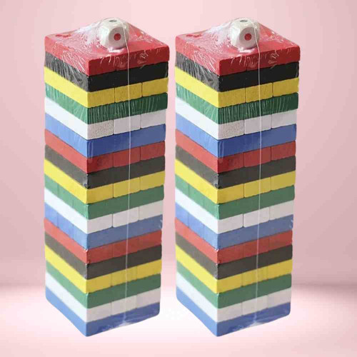 Colorful Wooden Tumbling Tower (12pcs)