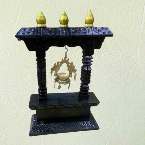 Black Wooden Bell Stand (1pcs)