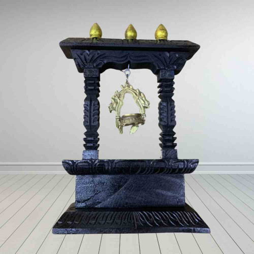 Black Wooden Bell Stand (1pcs)