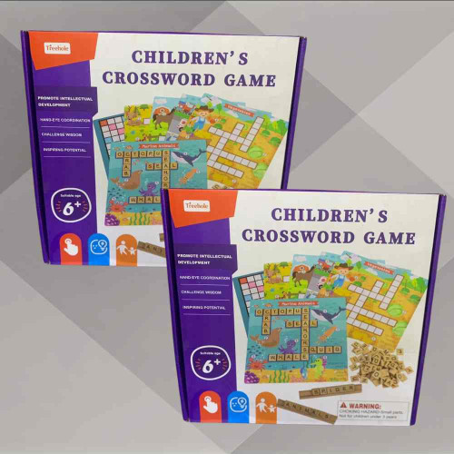 Children's Crossword Game (12pcs)