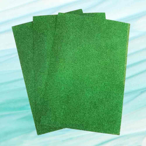 Green Glitter Paper (1pkt)