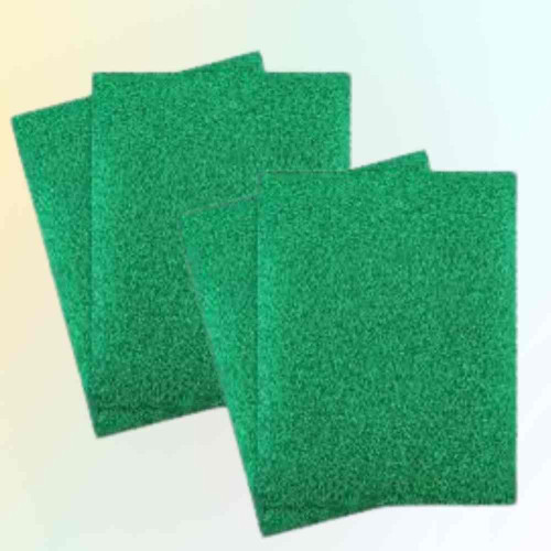 Green Glitter Paper (1pkt)