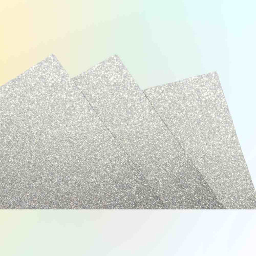 White Glitter Paper (1pkt)