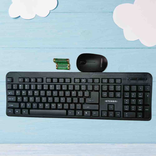 Hyundai Wireless Keyboard Mouse (1pcs)