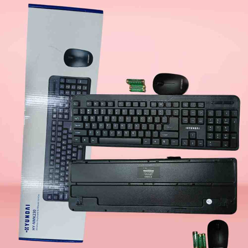 Hyundai Wireless Keyboard Mouse (1pcs)