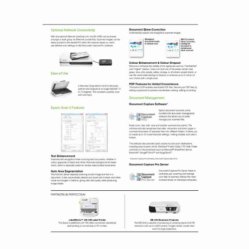 Epson WorkForce DS-1630 Scanner