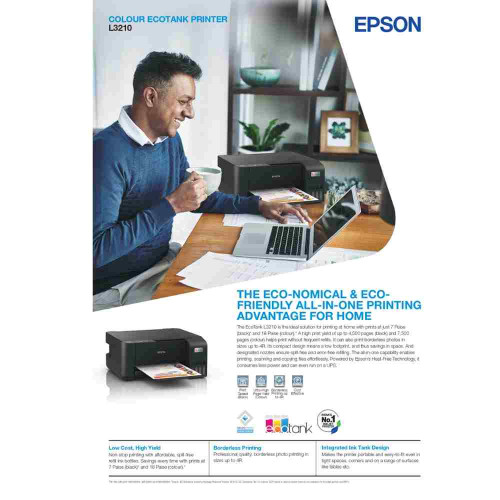 Epson EcoTank L3210 Colour Printer