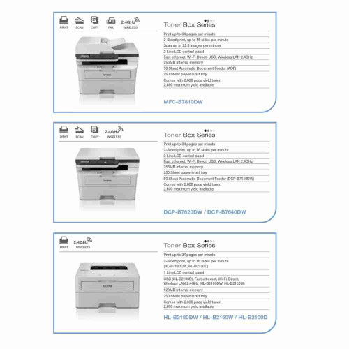 Brother HL-B2150W Laser Printer - Mono