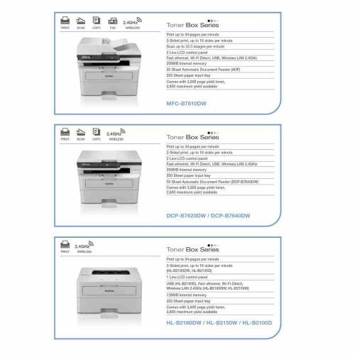 Brother HL-B2180DW Laser Printer - Mono