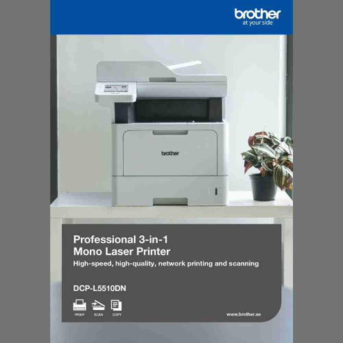 Brother DCP-L5510DN 3-in-1 Mono Laser Printer