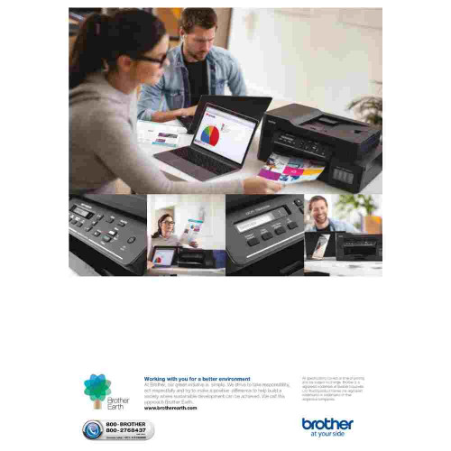 Brother DCP-T820DW All-in-One Refill Ink Tank Color Printer with Wi-Fi & Auto Duplex Printing