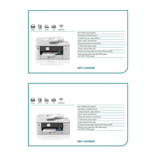 Brother MFC-J2340DW Inkjet MFC Color A3 Printer