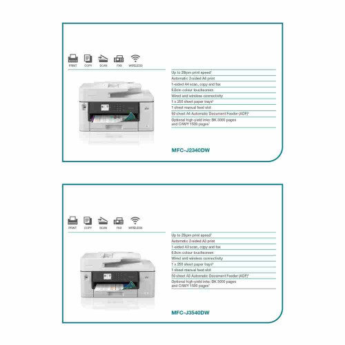 Brother MFC-J3540DW Inkjet MFC Color A3 Printer