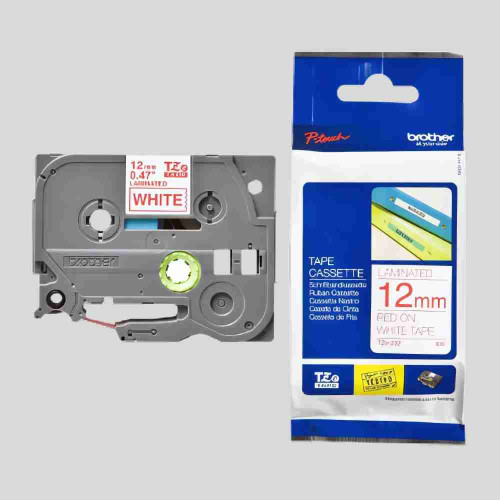 Brother TZE-232 Labelling Tape Cartridge - Red on White