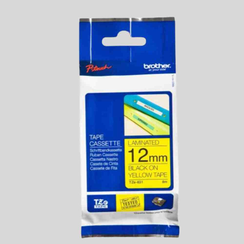 Brother  TZE-631 Labelling Tape Cartridge - Black on Yellow