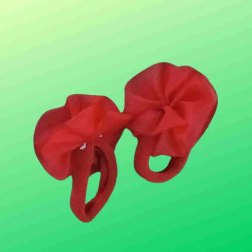 Red Elastic Hair Ribbon (2pcs)