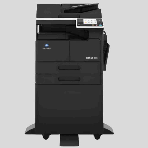 Konica Minolta BH-306i B/W Photocopier Machine with DF-633 + X-LAB Laptop