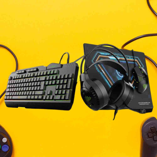 Micropack GC-410 Backlit Gaming Keyboard and Mouse Combo 4 In 1