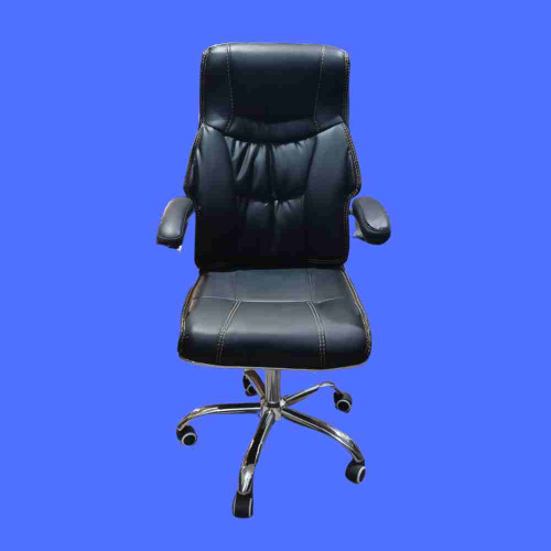 Black Leather Executive Office Chair (1pcs)