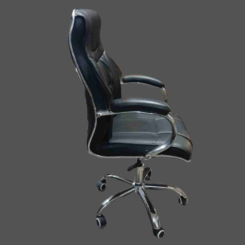 Black Leather Executive Office Chair (1pcs)