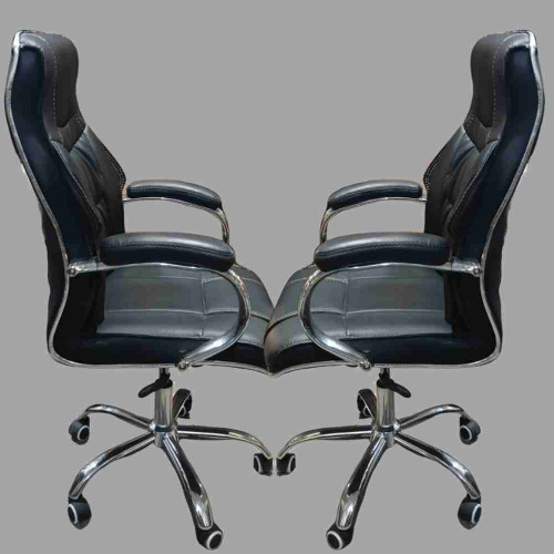 Black Leather Executive Office Chair (12pcs)